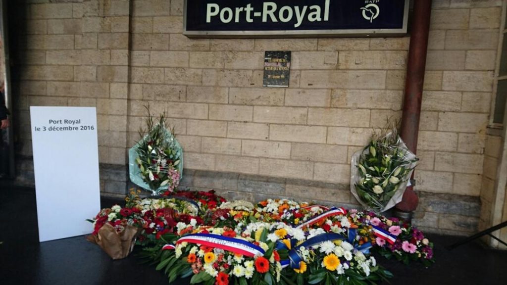 PAV75 présent à l'hommage des victimes suite l'attentat de port royal du 3 décembre 1996